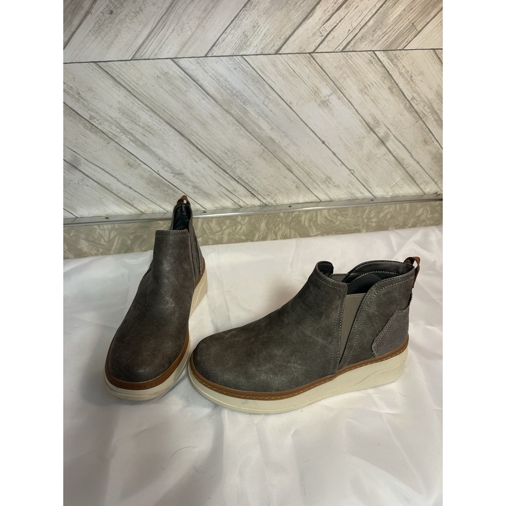 Blowfish Malibu Charming Wedge Heel Chelsea Boot Women's Charcoal Size 7.5